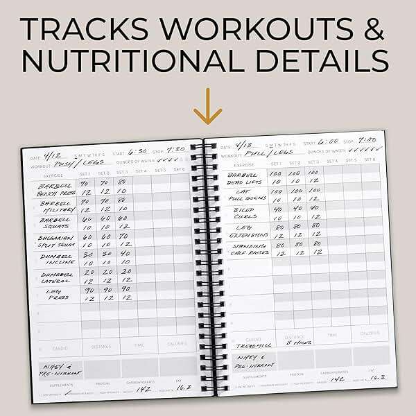 ZICOTO Ultimate Workout Journal - Complete Fitness Training Planner for Men and Women - Track PRs, Build Muscle & Dominate Your Workouts - Essential Gym Gear Accessories for Serious Weight Lifters - Image 3