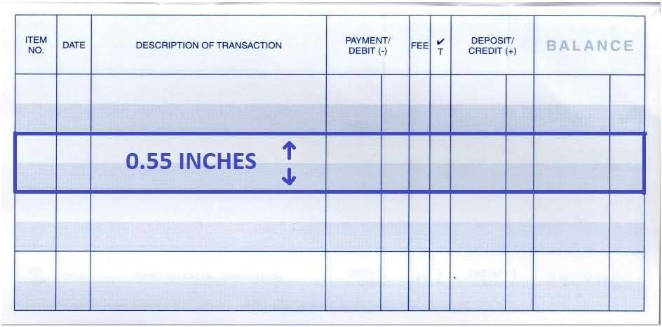 Larger Lines Checkbook Registers, Made in The USA, Wider Lines Low Vision Large Print (24-25-26 Calendars, 10) - Image 2