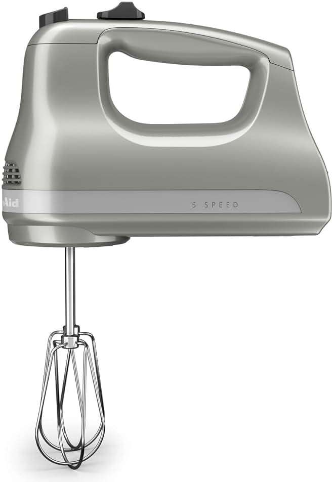 KitchenAid 5-Speed Ultra Power Hand Mixer, Plastic - KHM512, Contour Silver - Image 3