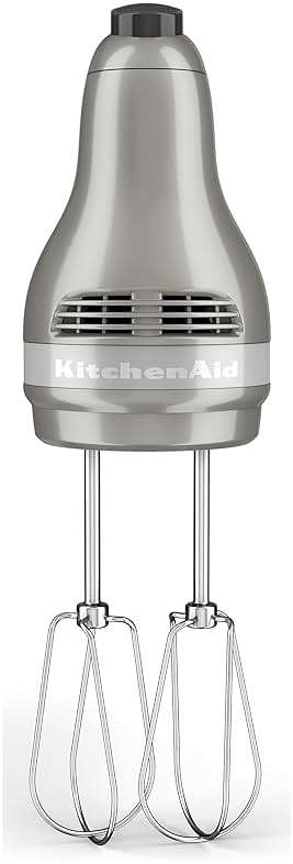 KitchenAid 5-Speed Ultra Power Hand Mixer, Plastic - KHM512, Contour Silver - Image 4