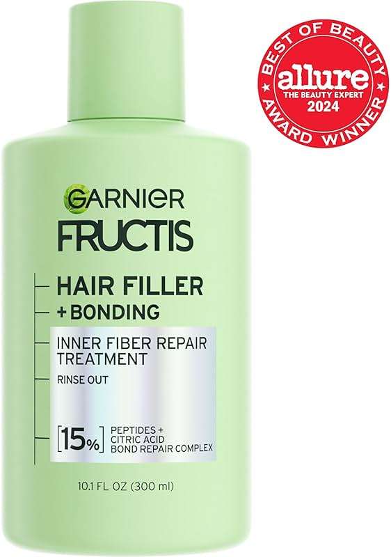 Garnier Fructis Hair Filler Bonding Inner Fiber Rinse Out Pre Shampoo Treatment With Bond Repair Complex, 10.1 Fl Oz, 1 Count - Image 2