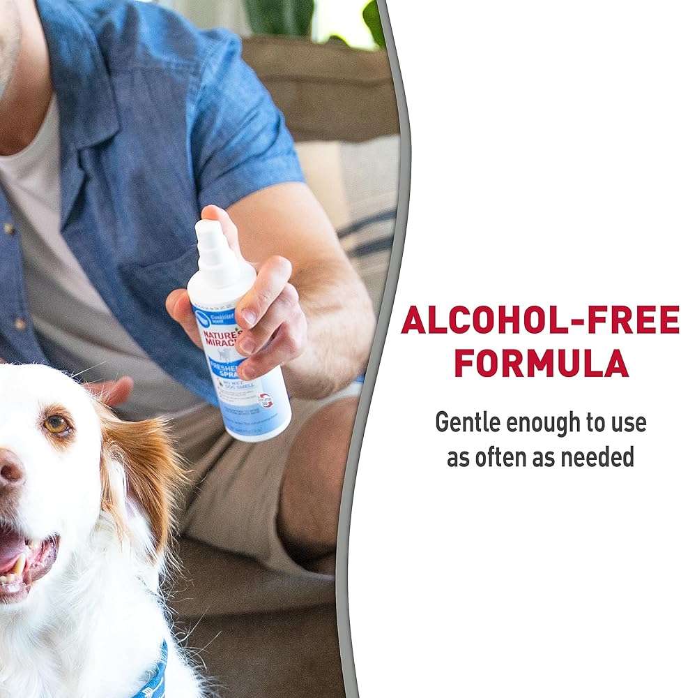 Nature's Miracle Freshening Spray For Dogs Freshens Dog’s Coat Between Baths And Neutralizes Tough Odors With Sunkissed Breeze Scent, 8 Ounces - Image 9