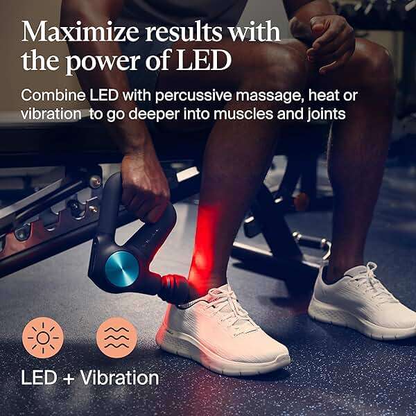 Therabody Theragun PRO Plus - 6-in-1 Deep Tissue Percussion Massage Gun, Handheld Personal Massager for Full Body Pain Relief & Muscle Tension with Biometric Breathwork, Vibration & Heated Attachments - Image 5