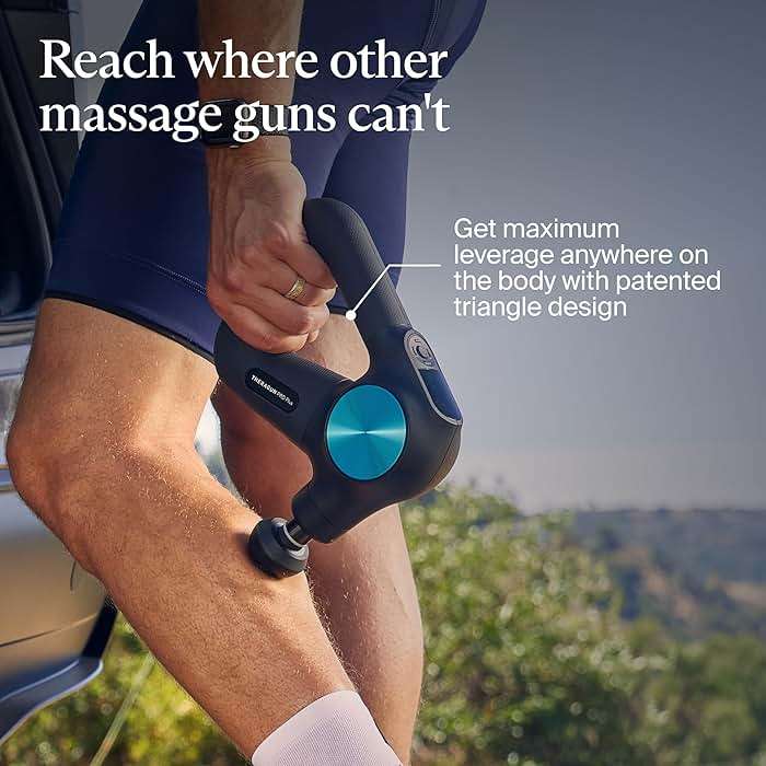 Therabody Theragun PRO Plus - 6-in-1 Deep Tissue Percussion Massage Gun, Handheld Personal Massager for Full Body Pain Relief & Muscle Tension with Biometric Breathwork, Vibration & Heated Attachments - Image 7