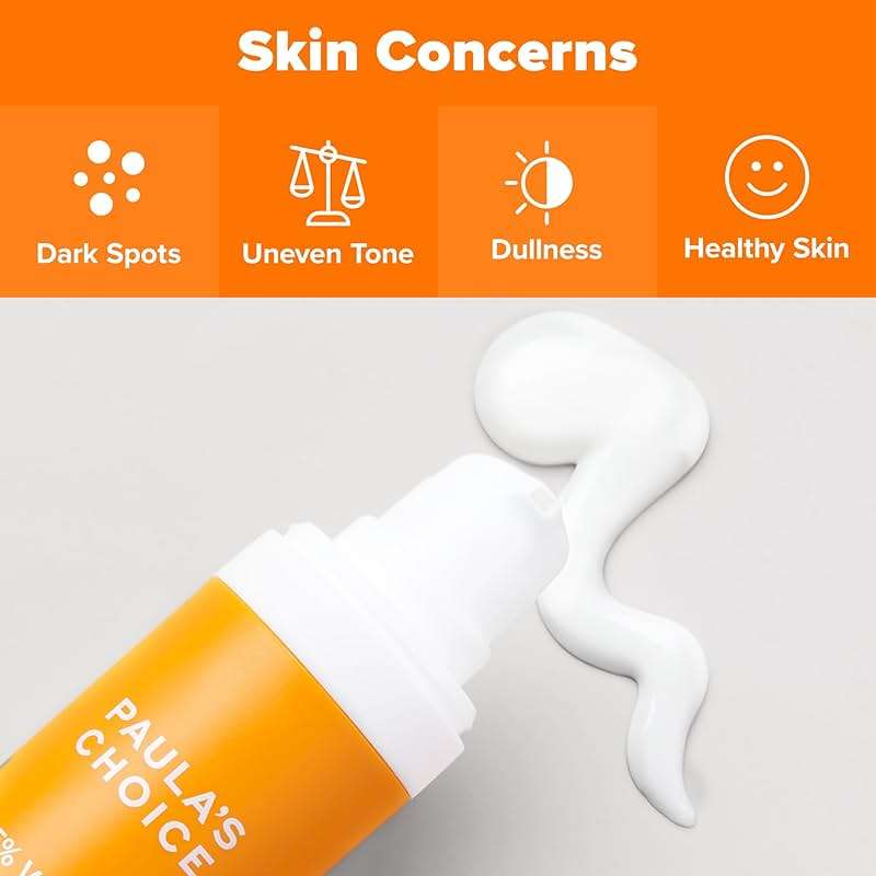 Paula’s Choice 25% Vitamin C Serum with Glutathione & Antioxidants, Face Serum Improves Discoloration, Uneven Tone & Firms, All Skin Types, Fragrance-Free, 1oz - Image 7