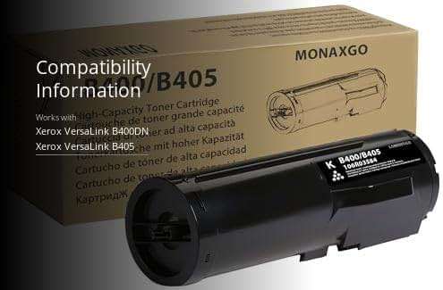 Versalink B400 B405 Toner Cartridge 106R03584 Black Toner Compatible for Xerox VersaLink B405 B400 B400DN B400N B405N B405DN Printer High Yiled 24,600 Pages 1 Pack - Image 3