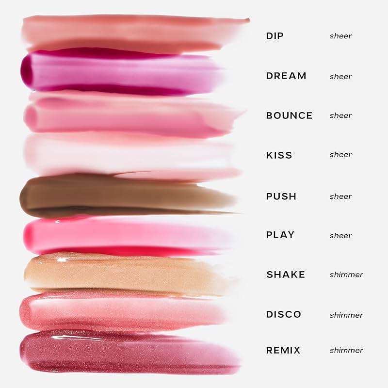 Saie Glossybounce - Hydrating Lip Gloss and Tinted Lip Oil Hybrid with Hyaluronic Acid & Jojoba Oil for Non-Sticky, Ultra-Shiny, Plump & Soft Lips - Everyday Makeup Essential - Kiss (.17 oz) - Image 5