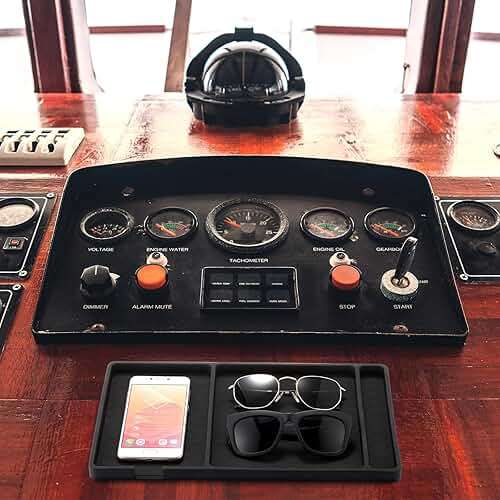 Yulejo Extra Large Car Anti Slip Dashboard Mat Phone Holder Accessories Boat Dashboard Pad Compatible with All Smartphone Car Non Slip Pad with Non Marking Tape (Classic) - Image 4