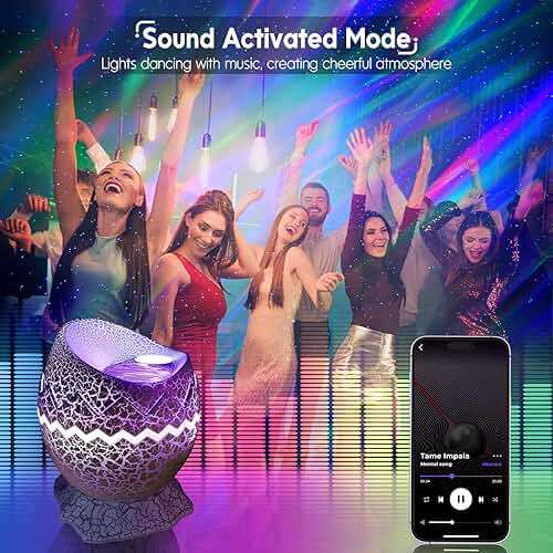 Rossetta Galaxy Projector Star Projector, Aurora Light Projector for Bedroom, Space Projector Night Light with White Noise and Bluetooth Speaker, Christmas, Birthdays Gifts for Kids, Teens, Adults - Image 6