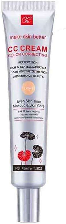 Color Correcting CC Cream with SPF 25, Coverage Lightweight Foundation, Hydrating Serum, Even Skin Tone Makeup and Skin Care, Boost Radiance, Refine Skin Texture, Avoid Sun Damage (LightLight, 1PCS) - Image 1