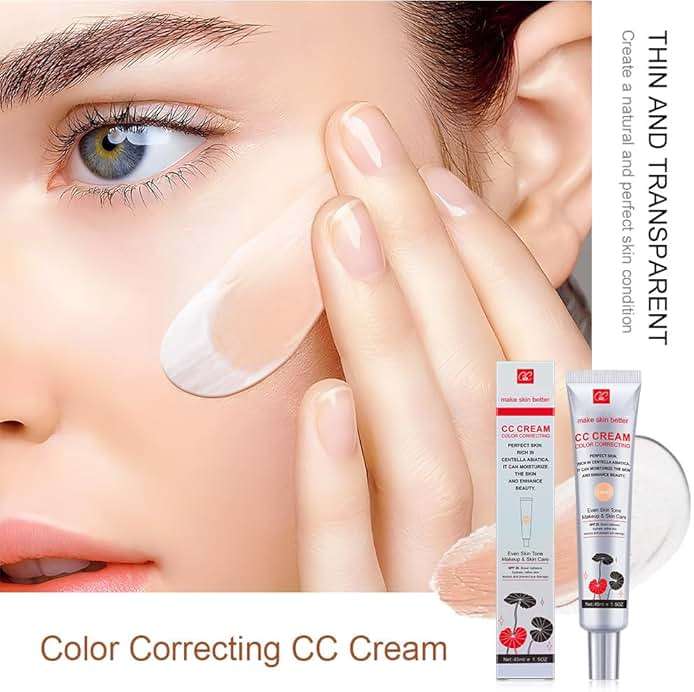 Color Correcting CC Cream with SPF 25, Coverage Lightweight Foundation, Hydrating Serum, Even Skin Tone Makeup and Skin Care, Boost Radiance, Refine Skin Texture, Avoid Sun Damage (LightLight, 1PCS) - Image 2