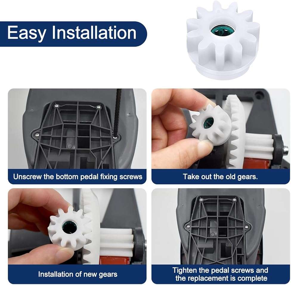 2 Pcs Easy Mop Pedal Broom Spin Mop Replacement One Way Clutch Bearing Bucket Gear Sprockets Repair Compatiable with Oceda Vilida and Market 90% Spin Mop System (2 Pcs Bearing Bucket Gears) - Image 6