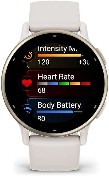 Garmin vívoactive 5, Health and Fitness GPS Smartwatch, AMOLED Display, Up to 11 Days of Battery, Ivory - Image 2