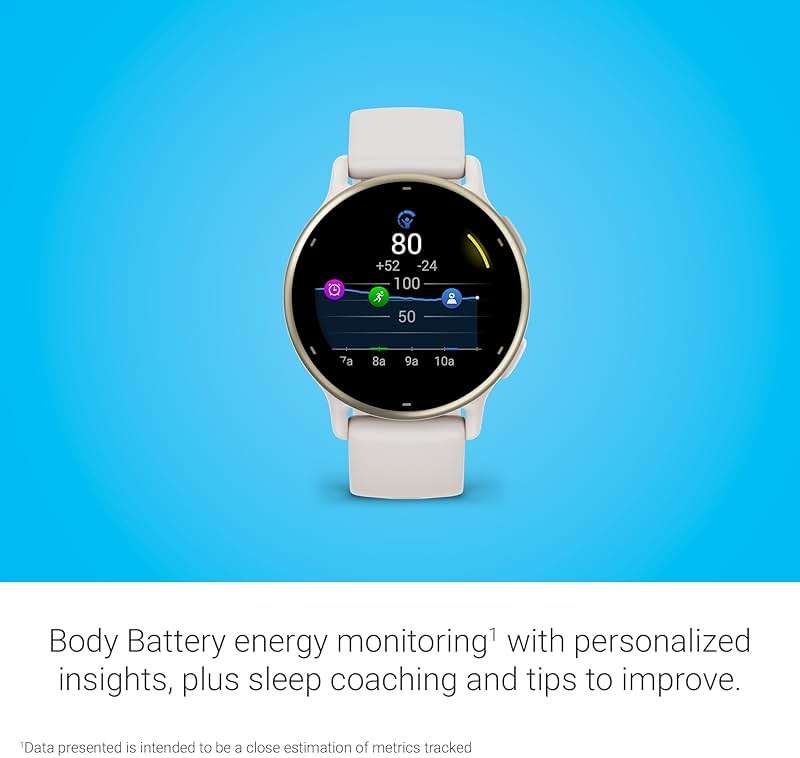 Garmin vívoactive 5, Health and Fitness GPS Smartwatch, AMOLED Display, Up to 11 Days of Battery, Ivory - Image 4