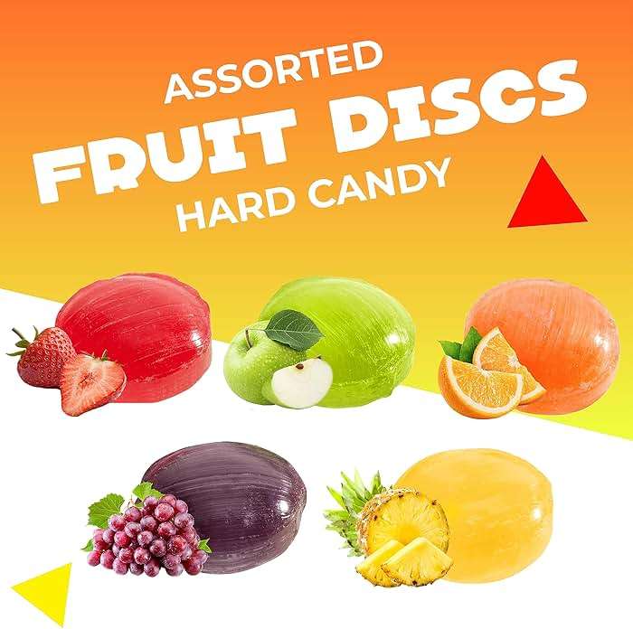 Assorted Fruit Hard Candy | 1 Pound Bag - 70 Count | Assorted Hard Candy Individually Wrapped | Old Fashioned Candies | Fruit Flavored Hostess Mix - Image 4