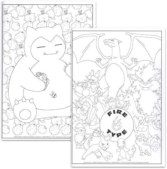 Pokemon Coloring Book for Kids, Teens - Bundle with Pokemon Advanced Coloring Book Plus Pokemon Cards for Boys | Pokemon Coloring Set - Image 2