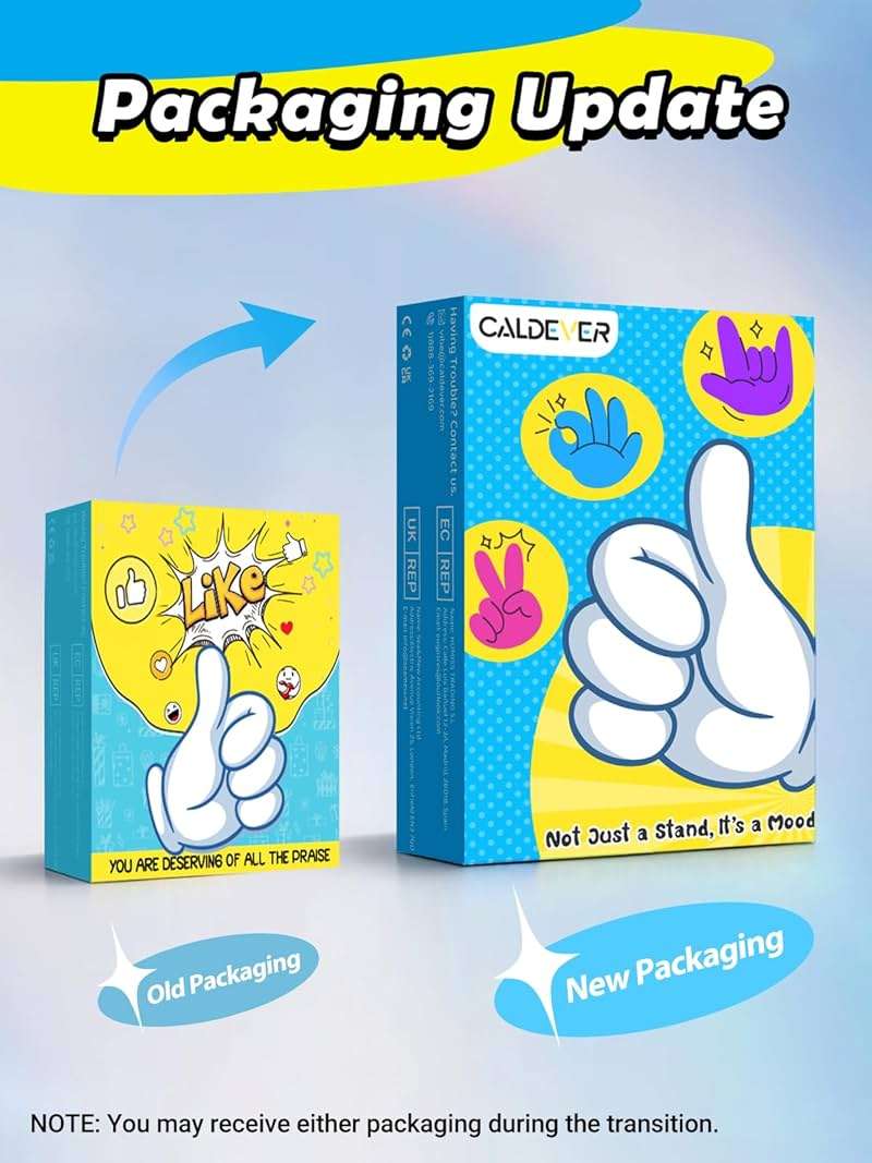 Gifts for Teens Boys Girls Adults Fathers Day: Thumbs Up Lazy Phone Stand Cell Phone Holder for Desk Kids Teenage Tween Men Women Stocking Stuffers Funny Cool Gadget Birthday Ideas Husband Dad Gifts - Image 6