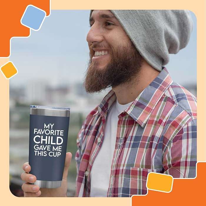 NewEleven Fathers Day Gift For Dad - Dad Birthday Gifts From Daughter, Son, Kids - Birthday Present Ideas For Father, New Papa, Bonus Father From Daughter, Son - 20 Oz Tumbler - Image 7