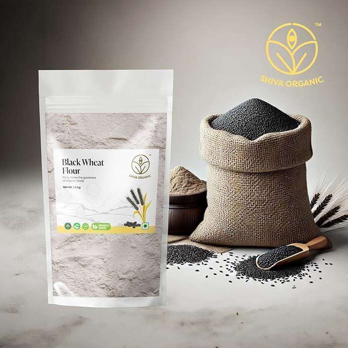 Shiva Organic Black Wheat Atta, 1.5 kg (3.3 lbs) Whole Grain Flour, Stone Ground Ancient Grain with Natural Bran, Low Gluten Flour for Rotis and Baking, Traditional Nutrient Dense Flour - Image 5
