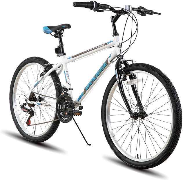 HH HILAND 24 26 inch Mountain Bike for Men Women, 18 Speeds High-Carbon Steel Frame, Sport Cycling MTB Bicycle for Adult - Image 1