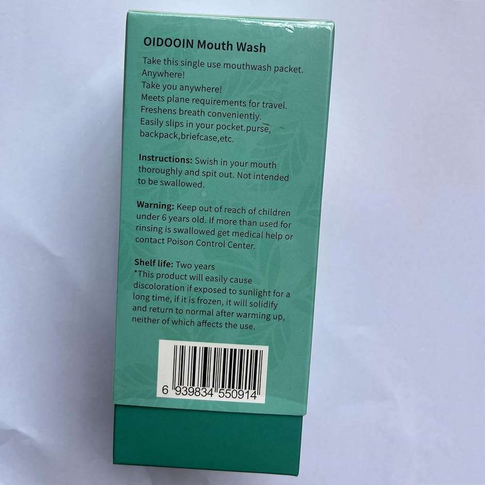 Mouthwash Travel Size Individually Wrapped Fresh Breath Mouthwash Mild Mint Flavor Office Travel Dating Essentials Mouth wash (0.37 Fl OZ(Pack of 20)) - Image 9