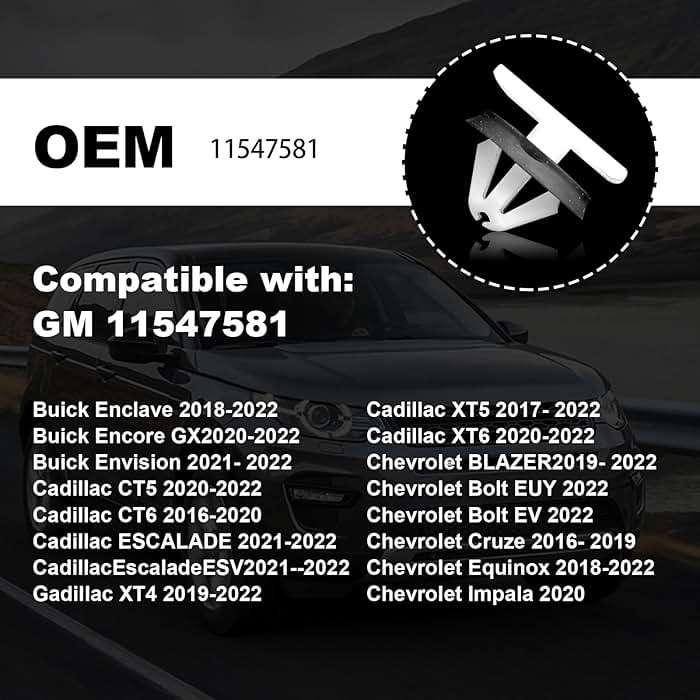 30 PCS Rocker Panel Moulding Clip, Panel Retainer Clip Replacement for GM Chevrolet Equinox Cruze Buick GMC Impala Sonic Acadia Terrain Enclave Cadillac CT6 XT5 XTS - Image 3