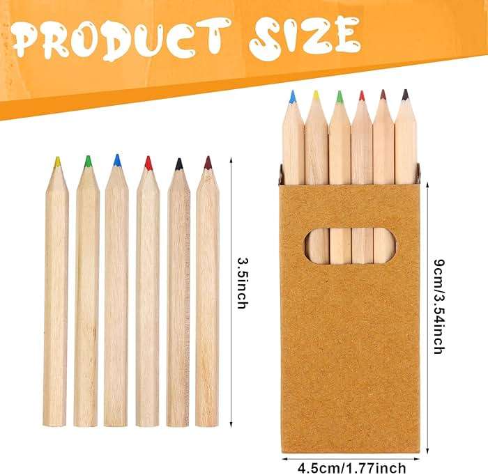 TBoxBo 150Packs/900Pcs Colored Pencils Bulk Mini Drawing Pencils Set for Kids 3.5inch Short Fat Color Pencils Back To School Gifts for Adult Coloring Books, Classroom School Drawing Birthday Wedding - Image 3