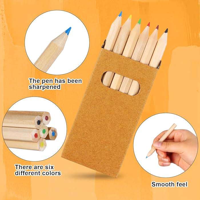 TBoxBo 150Packs/900Pcs Colored Pencils Bulk Mini Drawing Pencils Set for Kids 3.5inch Short Fat Color Pencils Back To School Gifts for Adult Coloring Books, Classroom School Drawing Birthday Wedding - Image 4