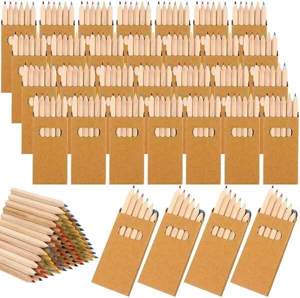 TBoxBo 150Packs/900Pcs Colored Pencils Bulk Mini Drawing Pencils Set for Kids 3.5inch Short Fat Color Pencils Back To School Gifts for Adult Coloring Books, Classroom School Drawing Birthday Wedding - Image 8