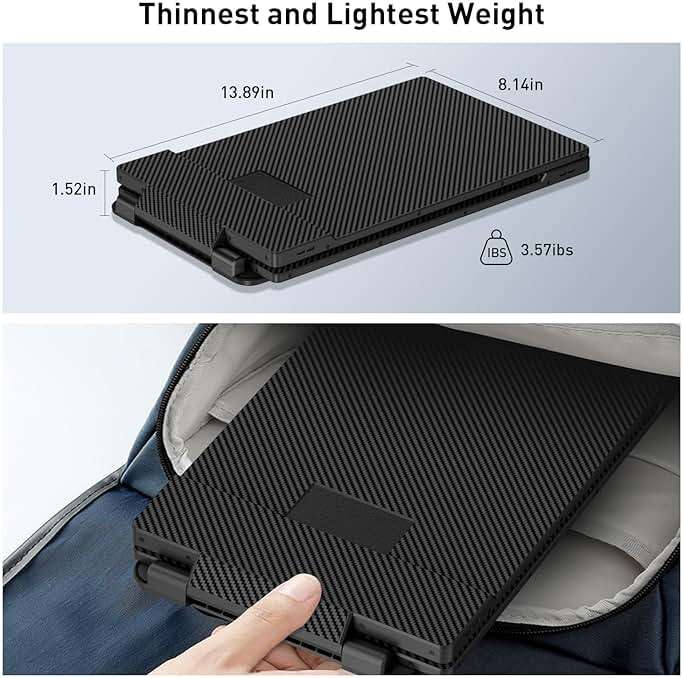 Maxfree Triple Laptop Screen Extender, S2 14" 1080P HD Portable Dual Monitor for 13.3-17″ Laptops, Plug & Play Monitor Extender Compatible with Windows/Mac/Surface/Android/Switch - Image 9