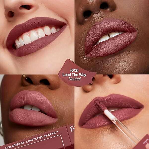 Revlon ColorStay Limitless Matte Liquid Lipstick, Vegan Formula, No-Budge, Longwear Lip Color, Long Lasting, Lightweight/Comfortable, Waterproof, 012 Lead The Way, 0.17 fl oz - Image 2