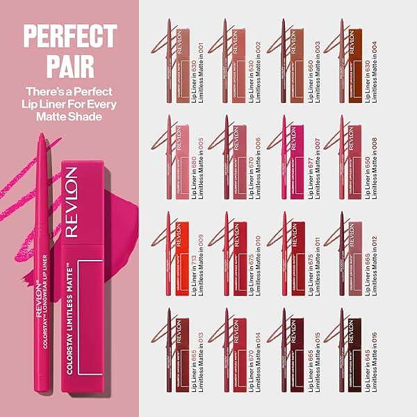 Revlon ColorStay Limitless Matte Liquid Lipstick, Vegan Formula, No-Budge, Longwear Lip Color, Long Lasting, Lightweight/Comfortable, Waterproof, 012 Lead The Way, 0.17 fl oz - Image 11