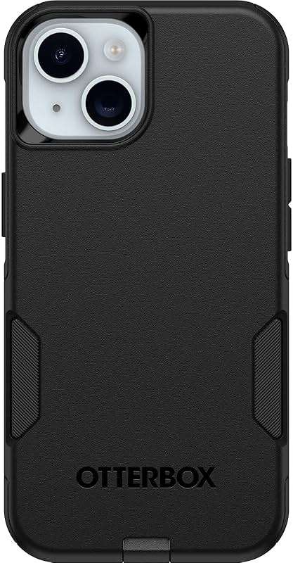 OtterBox iPhone 17e, 16e, 15, 14, & 13 Commuter Series Case - Black, Slim & Tough, Pocket-Friendly, with Port Protection - Image 1