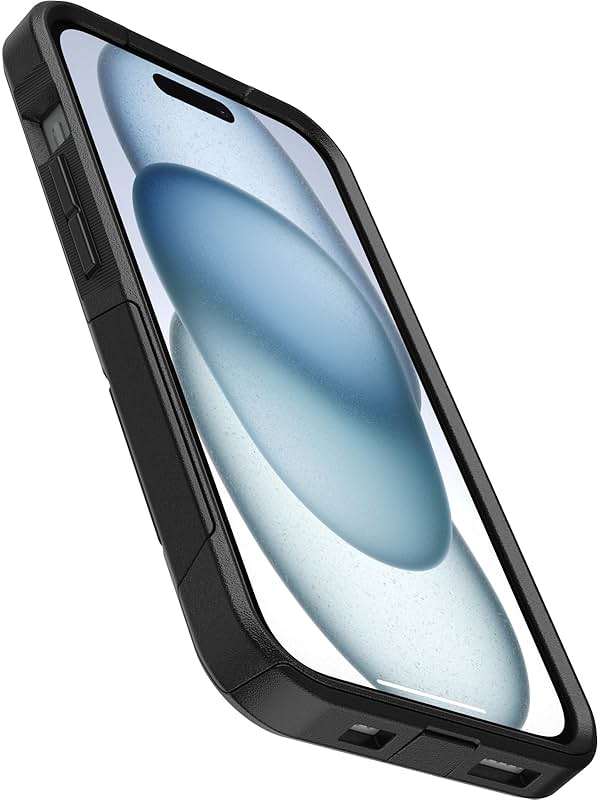 OtterBox iPhone 17e, 16e, 15, 14, & 13 Commuter Series Case - Black, Slim & Tough, Pocket-Friendly, with Port Protection - Image 2