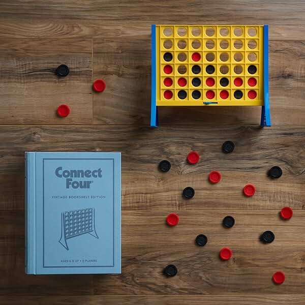 WS Game Company Connect Four Vintage Bookshelf Edition - Image 3