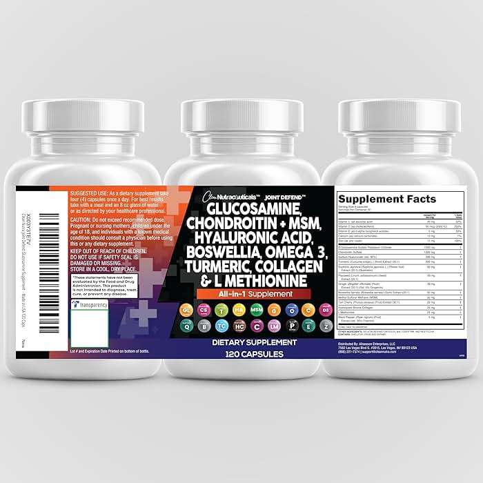 Clean Nutraceuticals Glucosamine 1500mg Chondroitin 1200mg MSM with Turmeric Curcumin, Collagen, Hyaluronic Acid, Omega 3 – Joint Health Supplement for Men & Women – Joint Complex – 120 Count - Image 9
