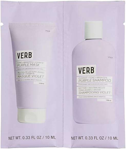 VERB Purple Shampoo - Vegan Toning Shampoo for Blonde, Grey and Silver Hair - Free of Harmful Sulfates and Paraben - Purple Color Corrector to Reduce Yellow Brassy Tones - Image 1