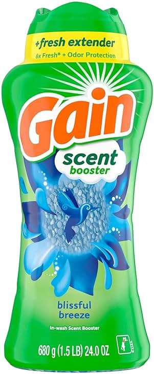 Gain In-Wash Laundry Scent Booster, Blissful Breeze Scent, 24.0 OZ, Fresh Extender + Odor Protection - Image 8