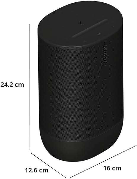 Sonos Move 2 - Black - Wireless Portable Bluetooth Speaker - Image 3