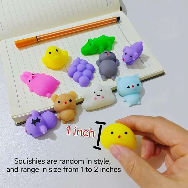 80Pcs Party Favors for Kids 4-8, Kawaii Squishies Mochi Squishy Toy Bulk Fidget Sensory Toys Birthday Gifts for Boys Girls, Easter Basket Stuffers Egg Fillers Treasure Box Classroom Prizes Goodie Bag - Image 7