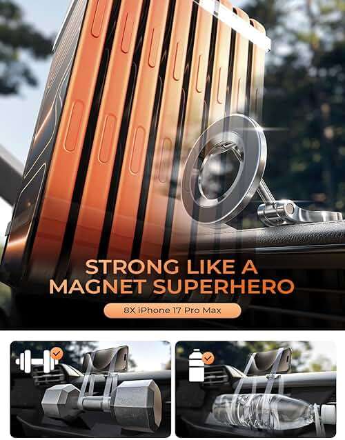 LISEN for MagSafe Car Mount for iPhone 17 Pro Max [24 Strong Magnets] Classic Magnetic Phone Holder for Car Dashboard Magnet Phone Mount Car Cell Phone Holder for iPhone 17 Pro Max Air 16 15 14 13 12 - Image 3