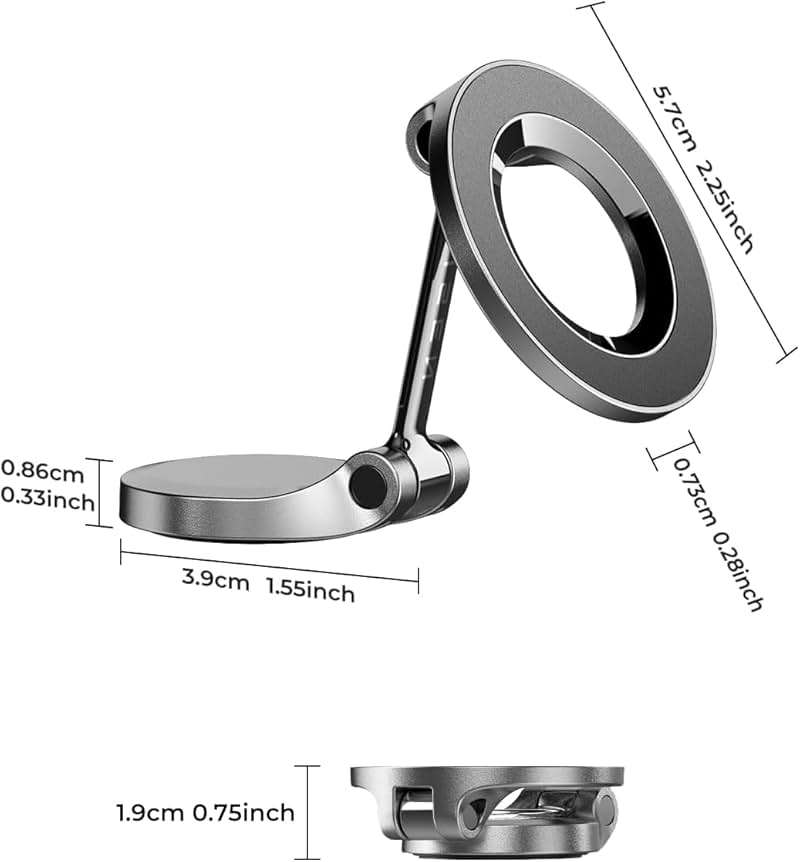 LISEN for MagSafe Car Mount for iPhone 17 Pro Max [24 Strong Magnets] Classic Magnetic Phone Holder for Car Dashboard Magnet Phone Mount Car Cell Phone Holder for iPhone 17 Pro Max Air 16 15 14 13 12 - Image 8