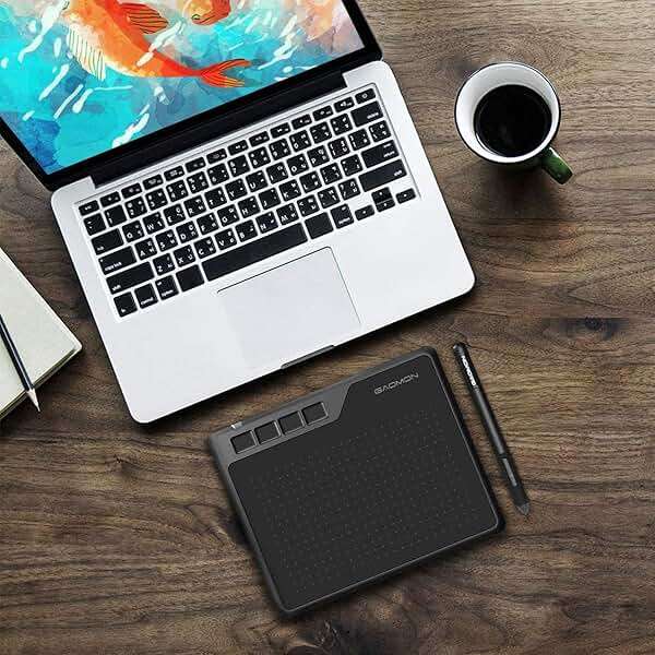 GAOMON S620 6.5 x 4 Inches Graphics Tablet with 8192 Passive Pen 4 Express Keys for Digital Drawing & OSU & Online Teaching-for Mac Windows Android OS - Image 7