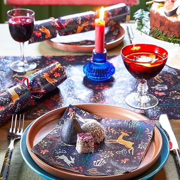 Talking Tables 20 x Truly Magical Recyclable Christmas Napkins for Decoupage | Enchanting Winter Wonderland Xmas Disposable Serviettes | Perfect for Holiday and Christmas Season | 13 x 13 Inches - Image 4