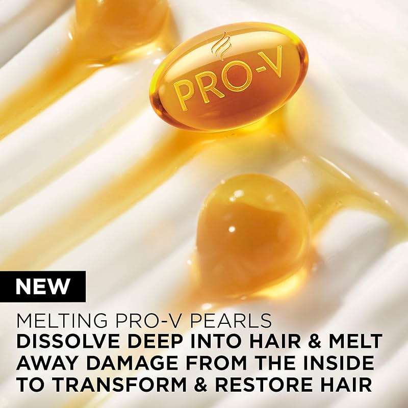 Pantene Miracle Rescue Deep Conditioner with Melting Pro-V Pearls - For Dry, Damaged, or Color-Treated Hair - Intense Moisture & Repair - 8.0 Oz - Image 5