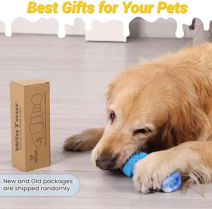 WinTour Tough Dog Toys for Aggressive Chewers, Indestructible Dog Chewers for Medium & Large Breeds, Squeaky Durable Chew Toys to Keep Them Busy, Reduce Boredom, Teeth Cleaning, Bacon Flavor - Image 7