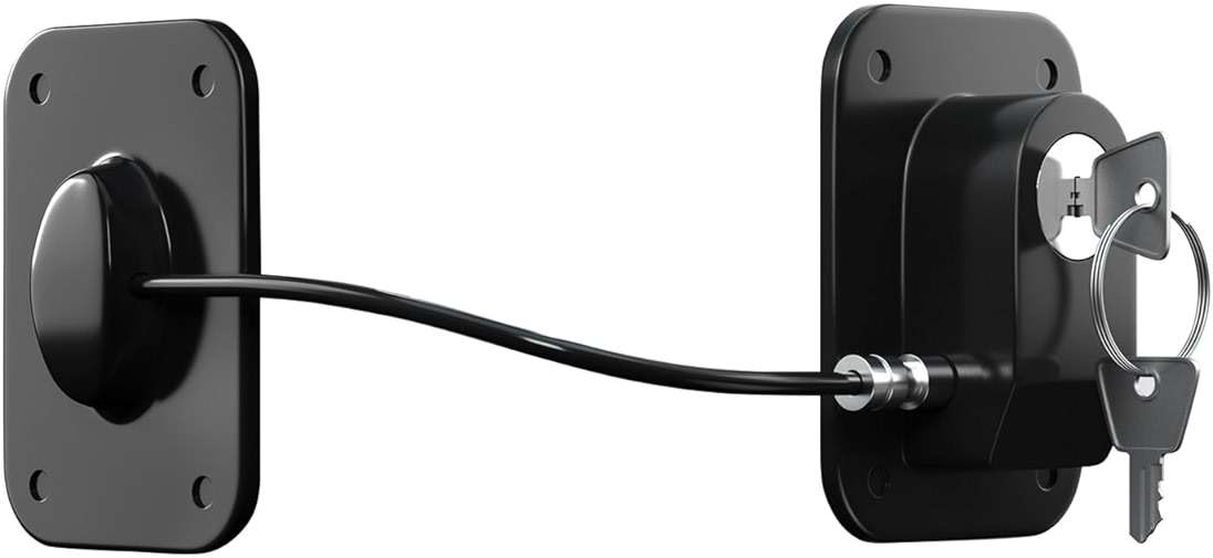 RORMGO Refrigerator Lock 2 Packs, Fridge Lock with Silicone Wire Protection Fridge Locks for Kids Easy to Use and Install Cabinet Locks with Key, Black - Image 3