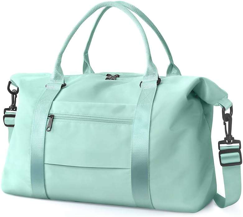 Travel Duffle Bag, Waterproof Weekender Bag Carry On Tote Bags for Women, Travel Essentials Sport Gym Bag for Men, Hospital Bag for Labor and Delivery, Overnight Bag Luggage Bag with Trolley Sleeve - Image 1