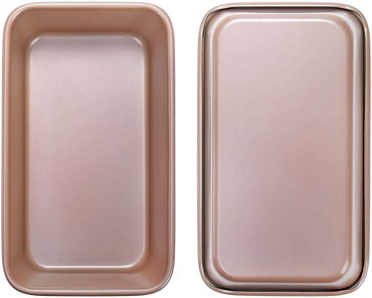 Elsjoy 4 Pack Non-Stick Loaf Pan, 9.5 x 5.5 Inch Champagne Bread Loaf Pans Carbon Steel Bread Tin Set for Baking, Metal Bakeware for Bread, Meatloaf, Cake - Image 4