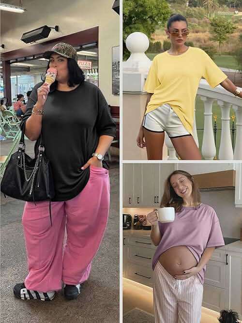 ATHMILE Womens Oversized T Shirts Casual Tee Workout Tops Gym Clothes Summer Loose Fit Short Sleeve Graphics Basic Y2K 2026 - Image 5